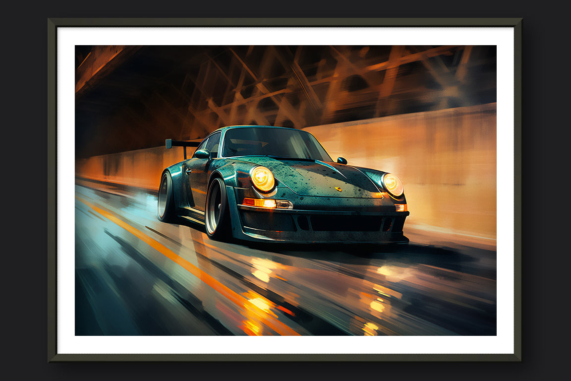 NIGHT MOVES - METAL FRAMED PRINT